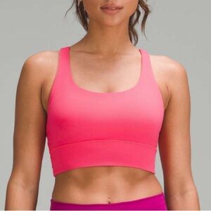 BNWT LULULEMON LONG LINE ENERGY BRA LIP GLOSS